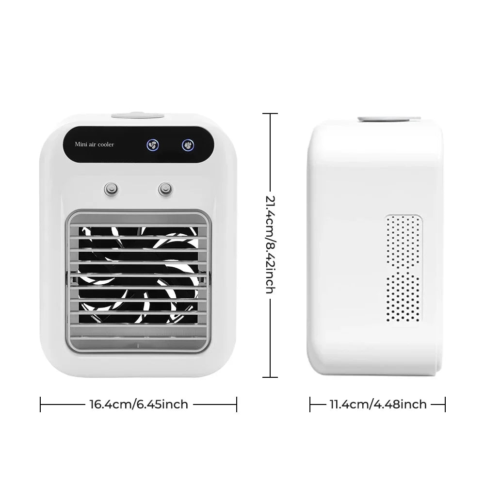 Portable 3-in-1 Air Conditioner Fan, Mini Air Cooler & Humidifier for Home Office