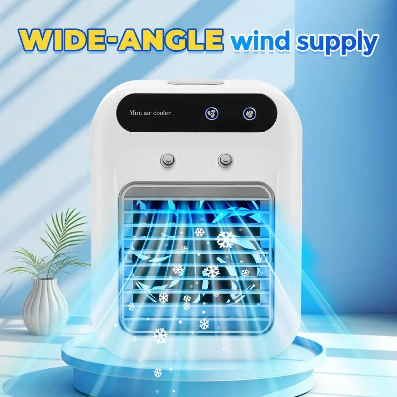 Portable 3-in-1 Air Conditioner Fan, Mini Air Cooler & Humidifier for Home Office